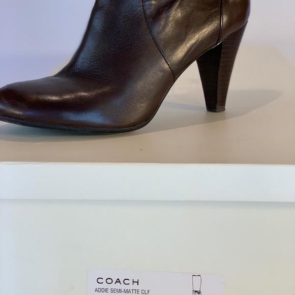Coach brown calf boots. - Picture 3 of 7